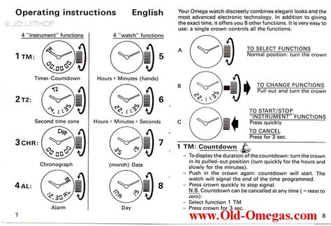 omega seamaster owners manual|omega watch setting instructions.